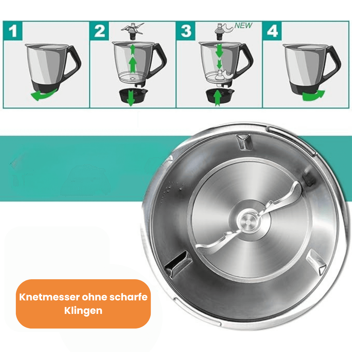 Knetmesser für Thermomix TM7/TM6/TM5/TM31 - Bild 4